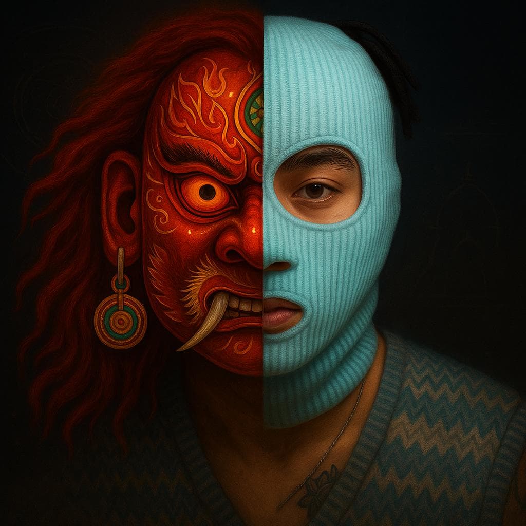 Lil Lakhey split portrait